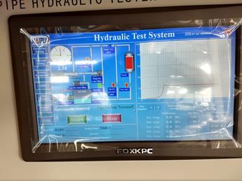 出口科威特玻璃鋼管水壓試驗機調試出貨圖片4