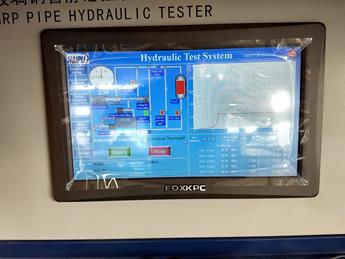 出口科威特玻璃鋼管水壓試驗機調試出貨圖片5